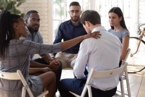 group learning more about types of outpatient treatment